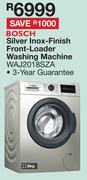Bosch 8Kg Silver Inox Finish Front Loader Washing Machine WAJ2018SZA