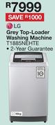 LG 18Kg Grey Top Loader Washing Machine T1885NEHTE