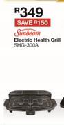 Sunbeam Electric Health Grill SHG-300A