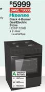 Hisense Black 4 Burner Gas/Electric Stove HC63112AB