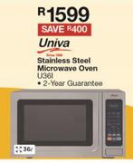 Univa 36L Stainless Steel Microwave Oven U361