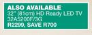 Hisense 32" (81cm) HD Ready LED TV 32A5200F/3G