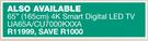 Samsung 65" (165cm) 4K Smart Digital LED TV UA65A/CU7000KXXA