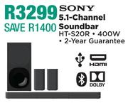 Sony 5.1 Channel Soundbar HT-S20R