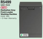 Defy Manhattan Grey Front-Loader Washing Machine DAW384