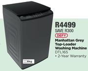 Defy 8Kg Manhattan Grey Top-Loader Washing Machine DTL135