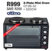 Ottimo 30Ltr 2 Plate Mini Oven OT2B-32
