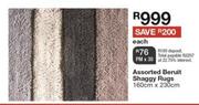 Beruit Shaggy Rugs 160cm x 230cm-Each