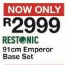 Restonic 91cm Single Emperor Base Set
