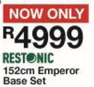 Restonic 152cm Queen Emperor Base Set