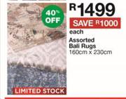 Assorted VBall Rugs 160cm x 230cm-Each