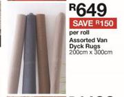 Assorted Van Dyck Rugs 200cm x 300cm-Per Roll