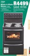 Univa Black 4 Plate Stove U126