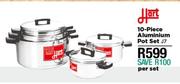 Hart 10 Piece Aluminium Pot Set J7-Per Set