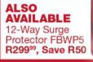 Ellies 12 Way Surge Protector FBWP5