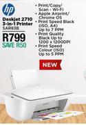 HP Deskjet 2710 3 In 1 Printer 5AR83B
