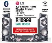 LG 4.2 Channel Home Theatre System ARX 10