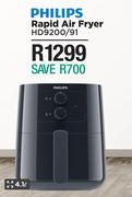 Philips 4.1L Rapid Air Fryer HD9200/91