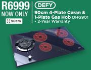 Defy 90cm 4-Plate Ceran & 1-Plate Gas Hob DHG901