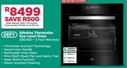 Defy Slimline Thermofan Eye Level Oven DBO490