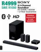 Sony 5.1 Channel Soundbar HT0S40R