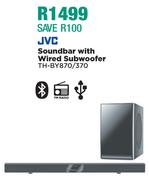 JVC Soundbar With Wired Subwoofer TH-BY870/370