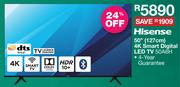 Hisense 50" 4K Smart Digital LED TV 50A6H