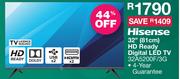Hisense 32" HD Ready Digital LED TV 32A5200F/3G