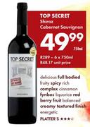 Top Secret Shiraz Cabernet Sauvignon-750ml