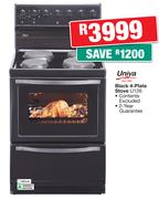 Univa Black 4 Plate Stove U126