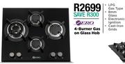Zero 4-Burner Gas On Glass Hob