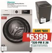 Hisense 8Kg Front Loader Washing Machine WFQY8012EV