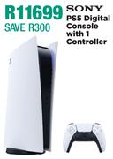 Sony PS5 Digital Console With 1 Controller