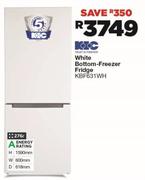 KIC White Bottom Freezer Fridge - KBF631WH
