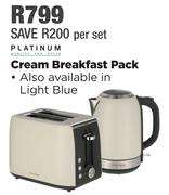 Platinum Cream Breakfast Pack-Per Set