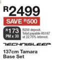 Technisleep 137cm Double Tamara Base Set