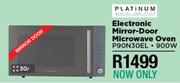 Platinum 30L Electronic Mirror Door Microwave Oven P90N30EL