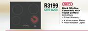 Defy Black Slimline Ceran Hob With Touch Control DHD406/A
