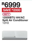 Defy 12000 BTU AH/AC Split Air Conditioner 12H3
