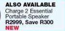 JBL Charge 2 Essential Portable Speaker