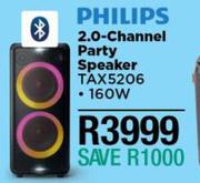 Philips 2.0 Channel Party Speaker TAX5206