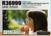 Hisense 100" (254cm) 4K Smart Laser TV 100L5F