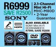 Sony 2.1 Channel Mini HiFi MHC-M80D