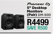 Pioneer DJ 5" Desktop Monitors (Pair) DM-50D