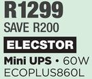 Elecstor 60W Mini UPS ECOPLUS860L