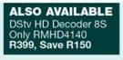 DSTV HD Decoder 8S Only RMHD4140