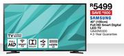 Samsung 40" (100cm) Full HD Smart Digital LED TV UA40N5300
