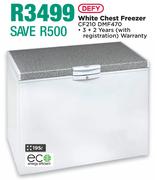 Defy 195L White Chest Freezer CF210 DMF470
