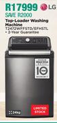 LG 24Kg Top Loader Washing Machine T2472WFFSTD/EFHSTL