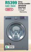 Defy 7Kg Grey Front Loader Washing Machine DAW 384